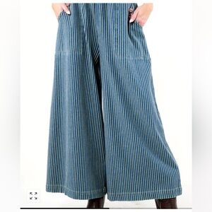 NWT Aratta- ALAIA STRIPE DENIM PANTS